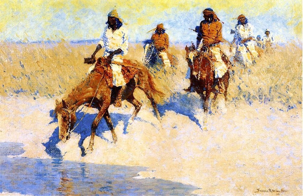 Frederic Remington Pool in the Desert